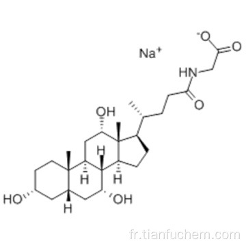 SEL DE SODIUM D&#39;ACIDE GLYCOCHOLIQUE CAS 863-57-0